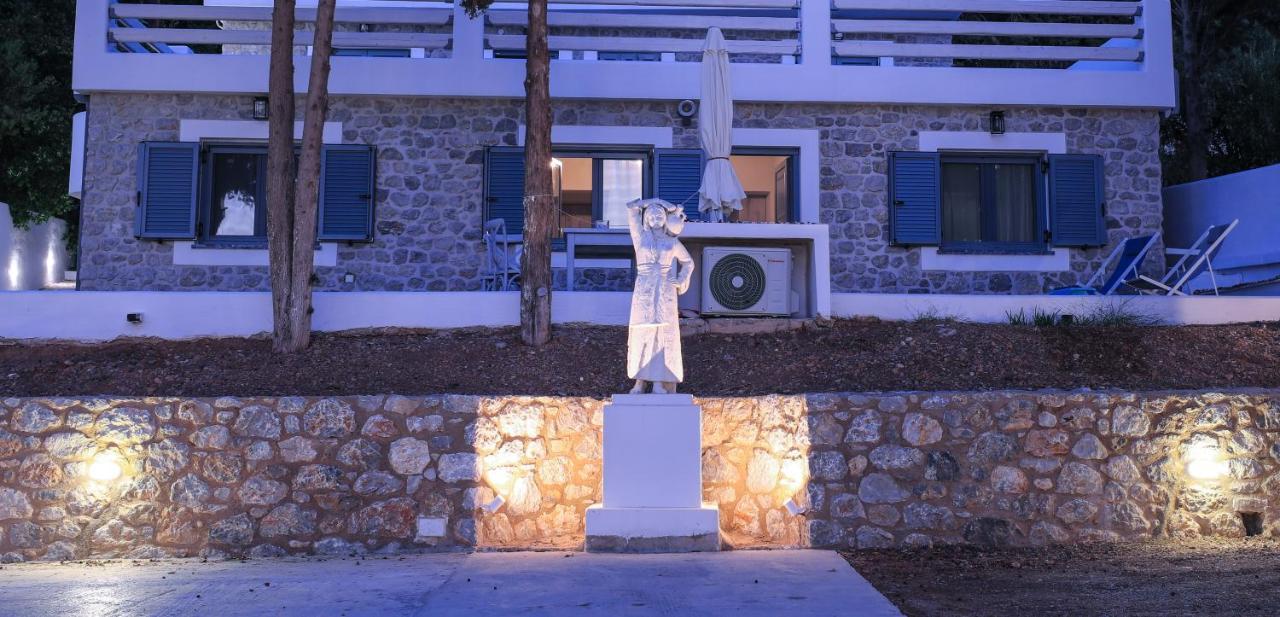 Marialenas House - Stone House At Myrties Beach Kalymnos Exterior photo
